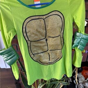 Nickelodeon Green and Gold Turtle Costume Top